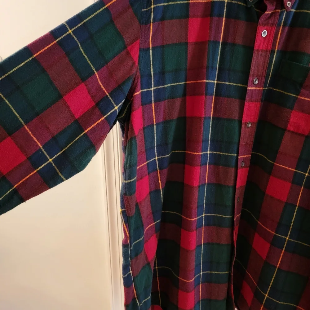 LL Bean Men’s‎ Plaid Flannel Shirt Button Down Traditional Fit XXLT